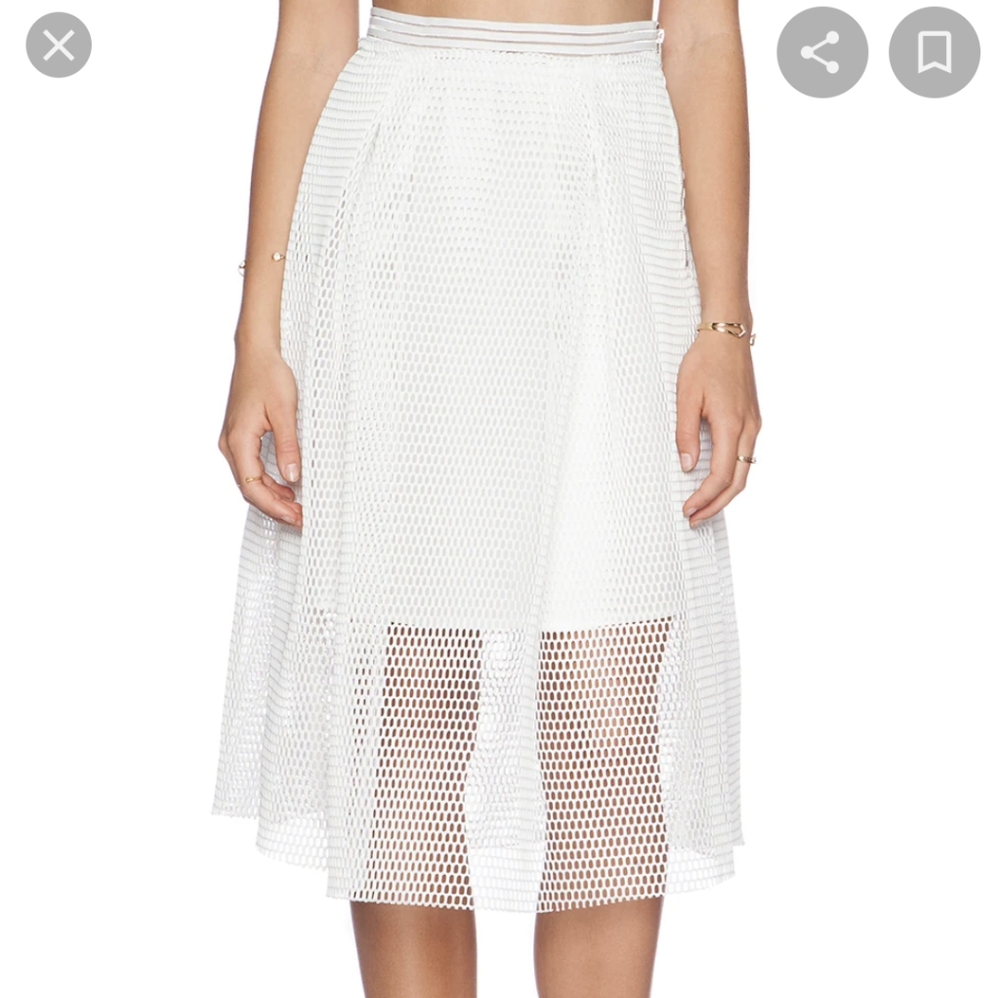 Mesh aline skirt
